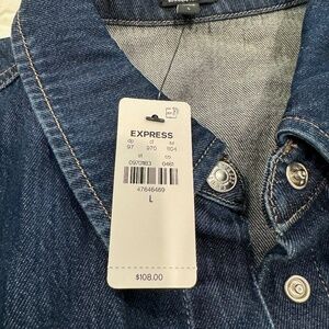 Express denim oversized shirt